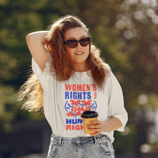 Women's Right Are Human Rights Floral T-Shirt