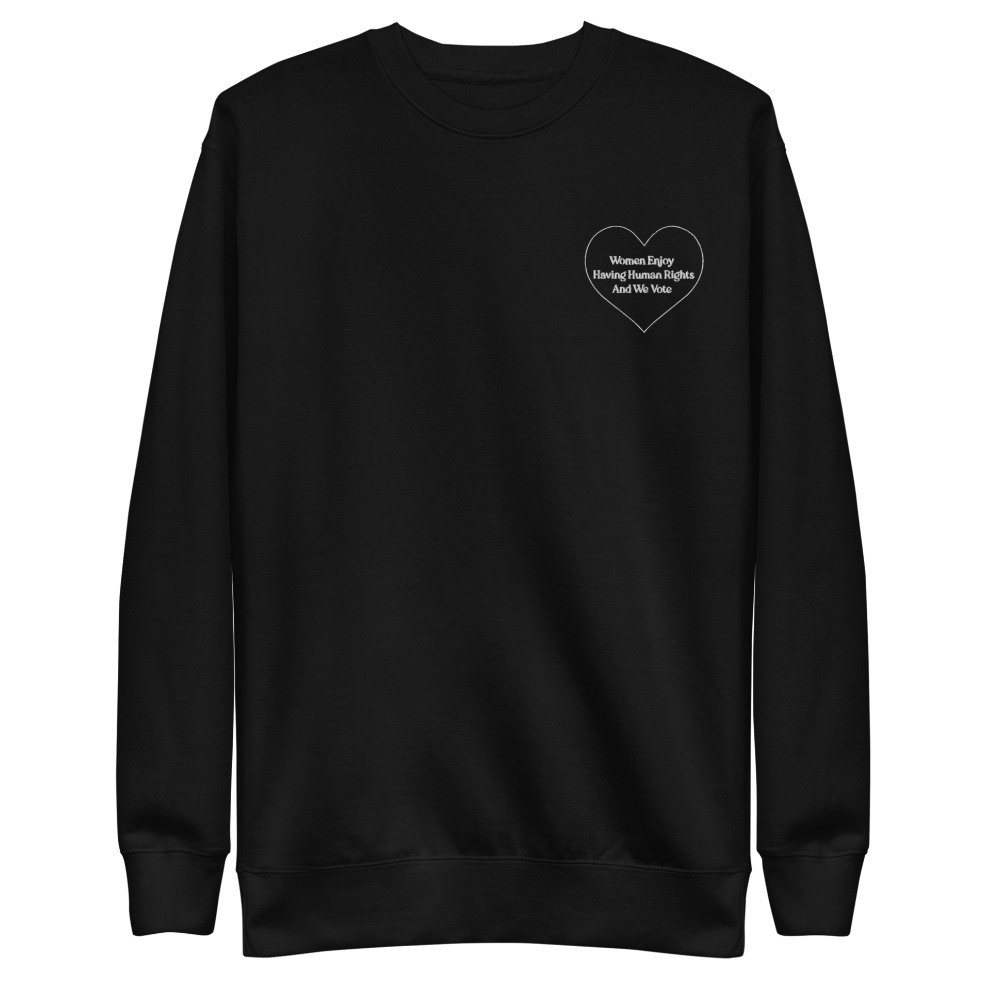 Women Enjoy Human Rights and We Vote Embroidered Sweatshirt – Onward ...